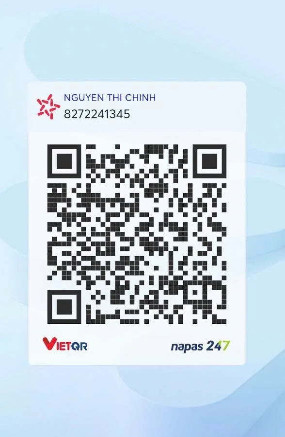 Mã QR chuyển khoản MB Bank, tài khoản 8272241345, NGUYEN THI CHINH